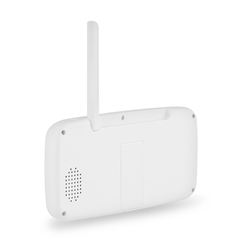 Monitor video pentru bebelusi, Lionelo, Babyline 8.4, Ecran tactil 5 inch, Camera Full HD 1080, WiFi Dual-Band, Vedere nocturna IR, Detectare plans, miscare, sunet, Comunicare bidirectionala, 8 cantece de leagan, Baterie 3000 mAh, USB-C, Alb