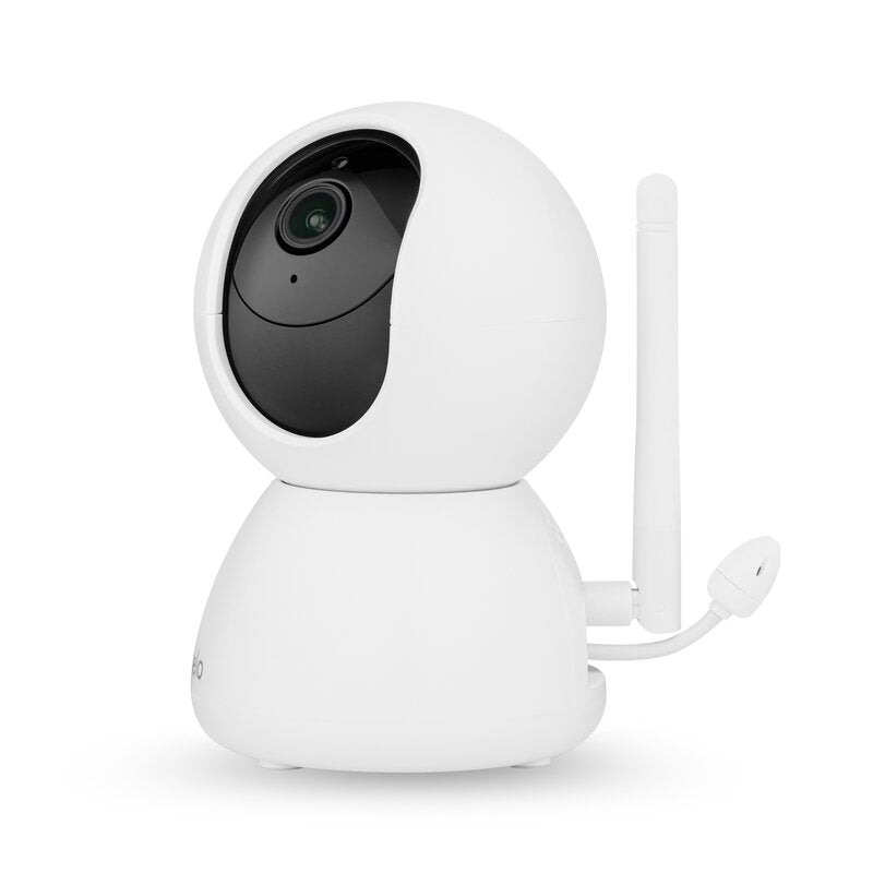 Monitor video pentru bebelusi, Lionelo, Babyline 8.4, Ecran tactil 5 inch, Camera Full HD 1080, WiFi Dual-Band, Vedere nocturna IR, Detectare plans, miscare, sunet, Comunicare bidirectionala, 8 cantece de leagan, Baterie 3000 mAh, USB-C, Alb
