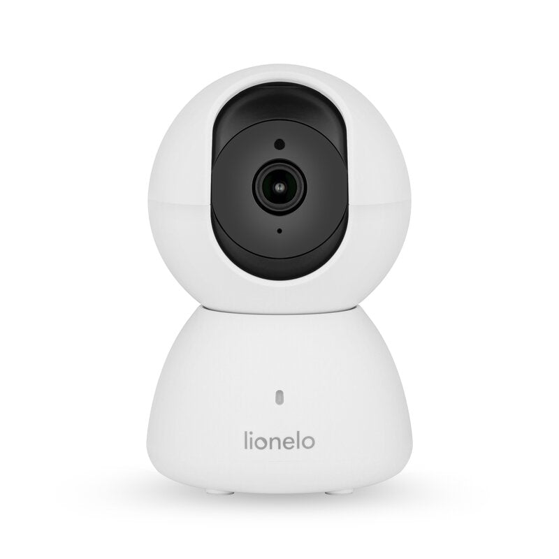Monitor video pentru bebelusi, Lionelo, Babyline 8.4, Ecran tactil 5 inch, Camera Full HD 1080, WiFi Dual-Band, Vedere nocturna IR, Detectare plans, miscare, sunet, Comunicare bidirectionala, 8 cantece de leagan, Baterie 3000 mAh, USB-C, Alb
