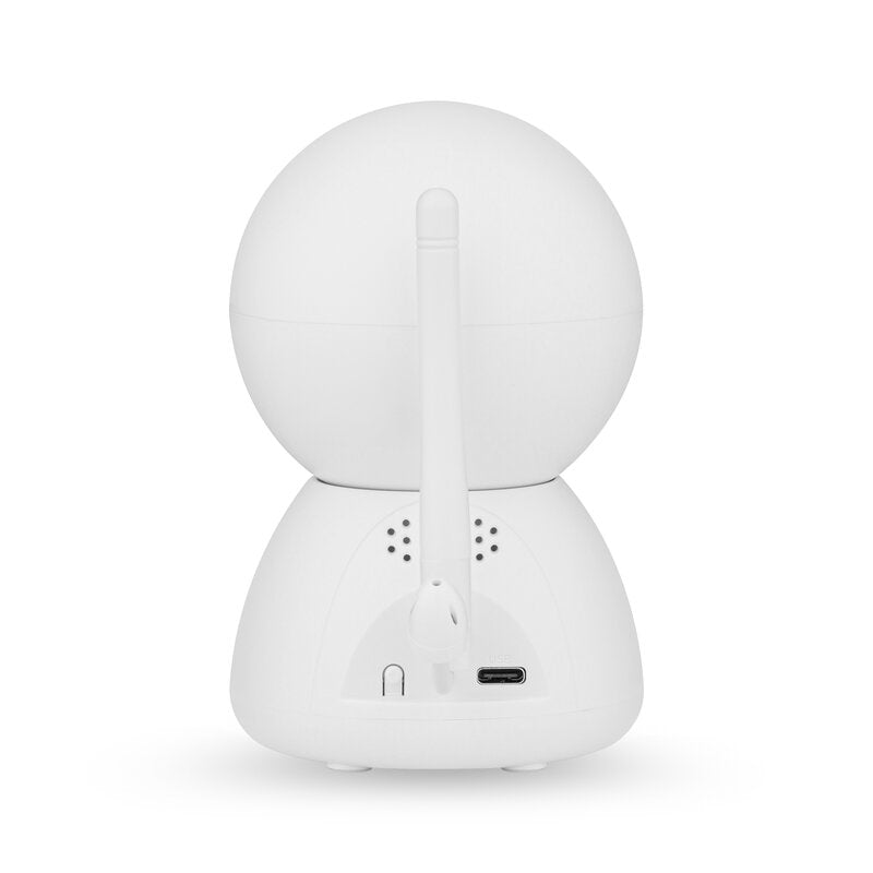 Monitor video pentru bebelusi, Lionelo, Babyline 8.4, Ecran tactil 5 inch, Camera Full HD 1080, WiFi Dual-Band, Vedere nocturna IR, Detectare plans, miscare, sunet, Comunicare bidirectionala, 8 cantece de leagan, Baterie 3000 mAh, USB-C, Alb
