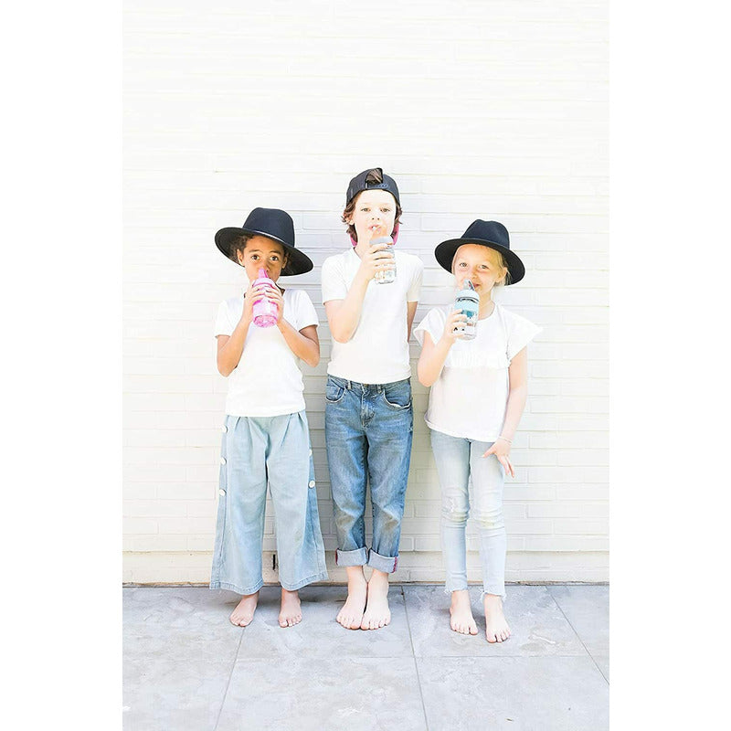 Cana, Nuby, 2 in 1, Cu pai incorporat, Din materialul ecologic tritan, Rezistenta, 360 ml, 3+ ani, Albastru