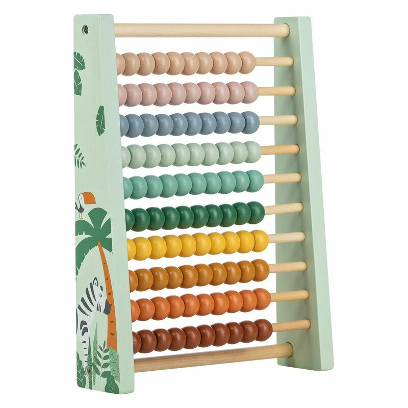 Numaratoare abac, Free2Play, Cu bile colorate, Dezvolta abilitatile motorii si coordonarea ochi-mana, Stimuleaza gandirea logica, 36 luni+, Multicolor