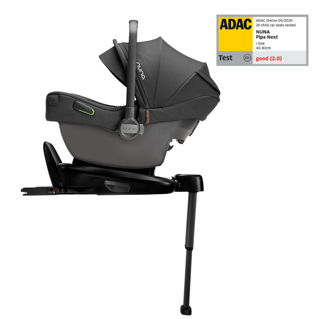 Nuna - Scoica auto i-Size Pipa Next Caviar, nastere - 83 cm, testata ADAC