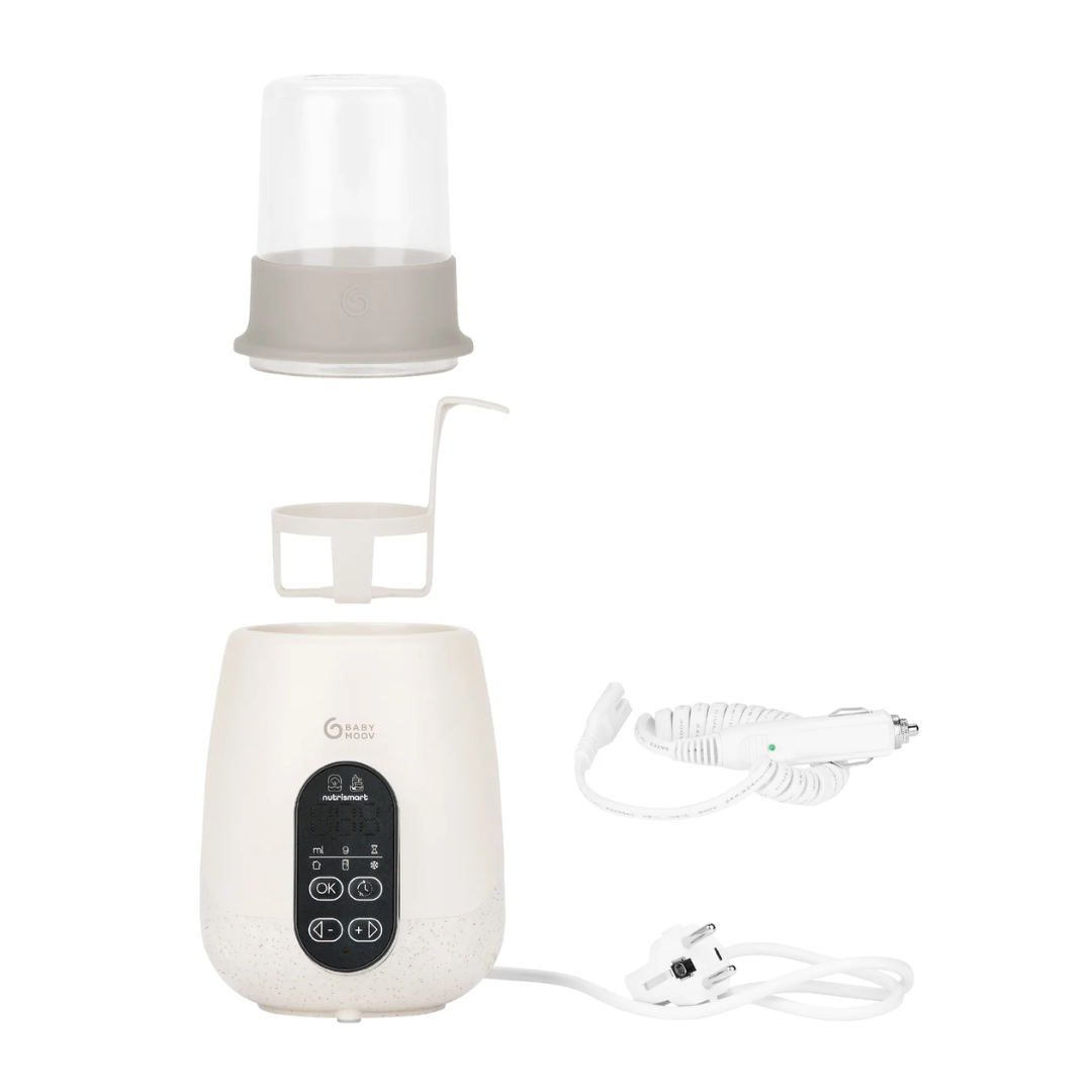 Încălzitor și Sterilizator Biberoane Babymoov NutriSmart+ 5 in 1 Mineral Beige