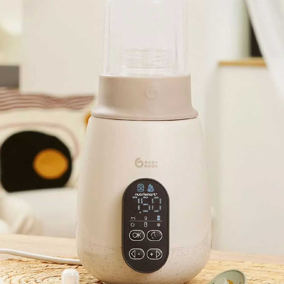 Încălzitor și Sterilizator Biberoane Babymoov NutriSmart+ 5 in 1 Mineral Beige