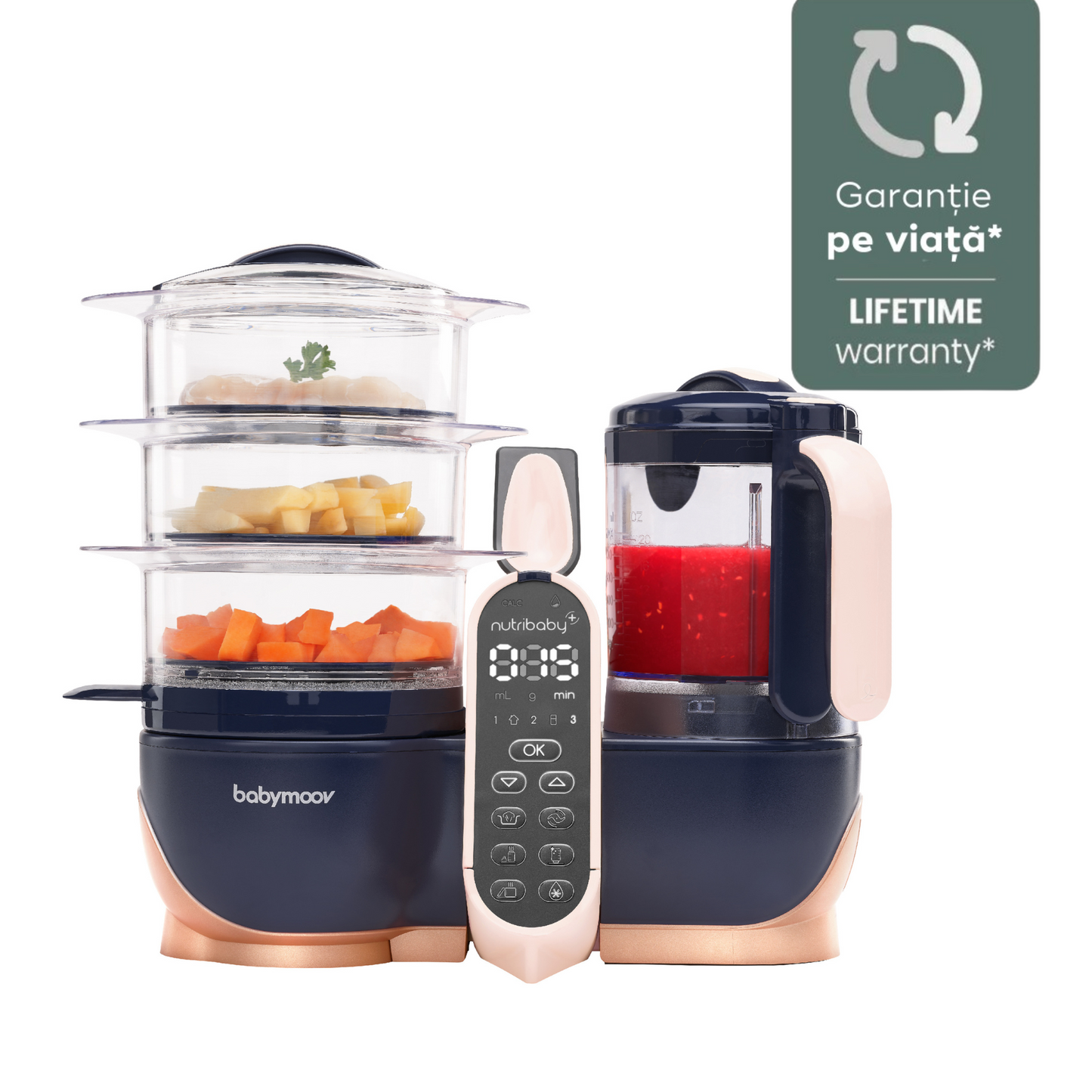 Babymoov Nutribaby XL - Robot Gătit Bebeluși 5 în 1