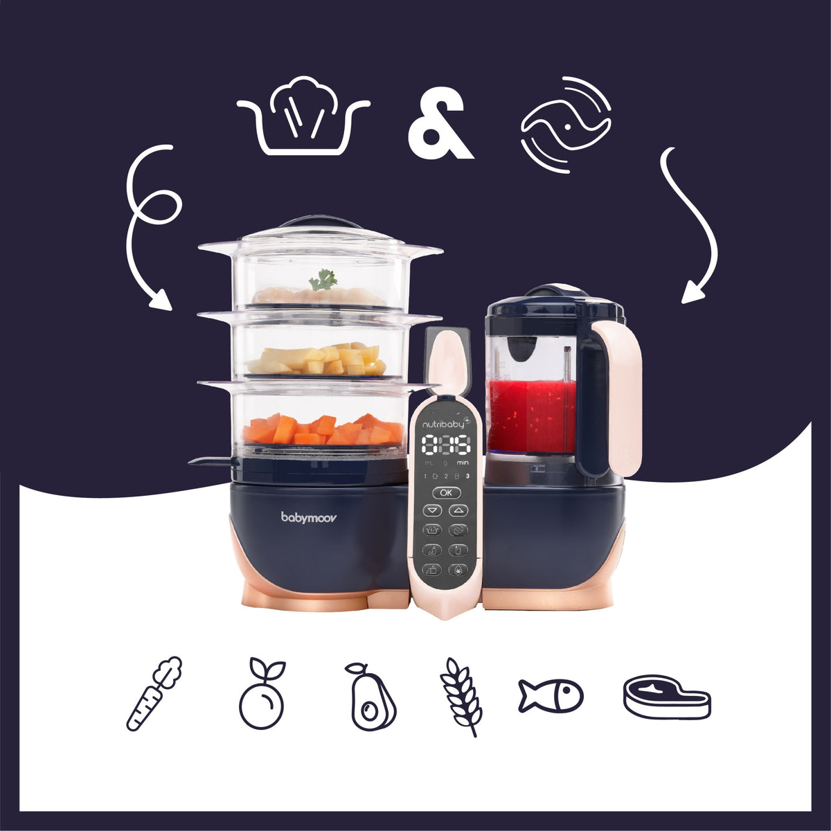 Robot multifunctional Babymoov Nutribaby XL 5 in 1 - imagine 3