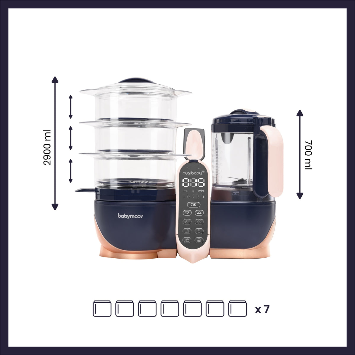 Robot multifunctional Babymoov Nutribaby XL 5 in 1 - imagine 4