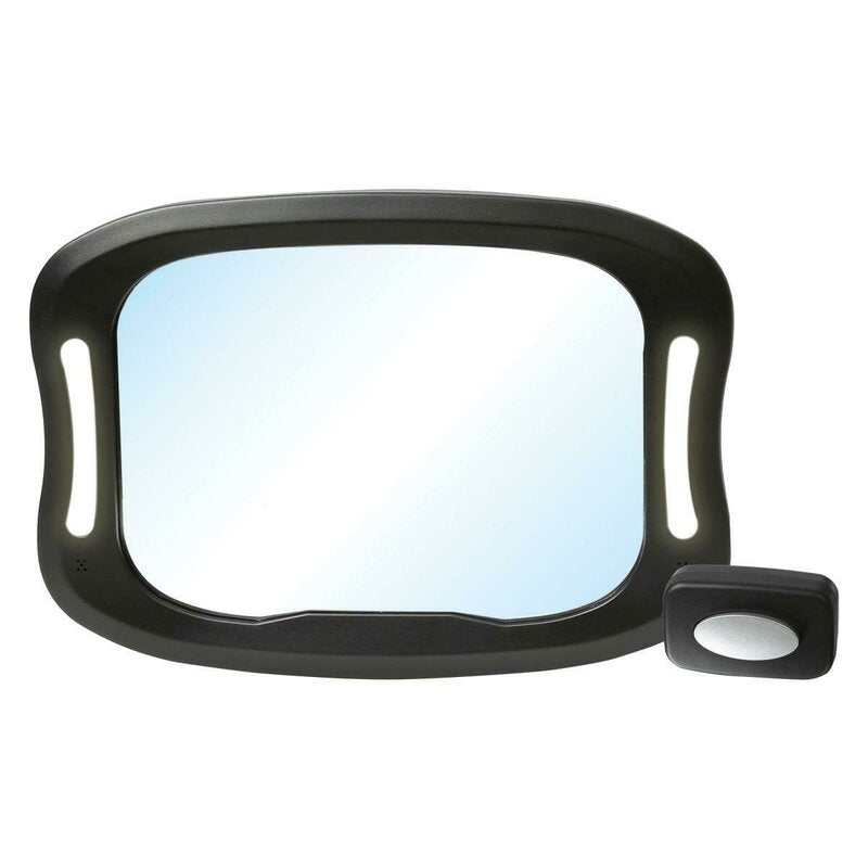 Oglindă auto FreeON cu iluminare LED, negru – vedere generală