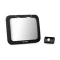 Oglinda auto, Jane, Pentru masina, Cu iluminare LED, Include telecomanda pentru pornire si oprire usoara, Din sticla rezistenta la spargere, 28 x 7 x 20 cm, Black