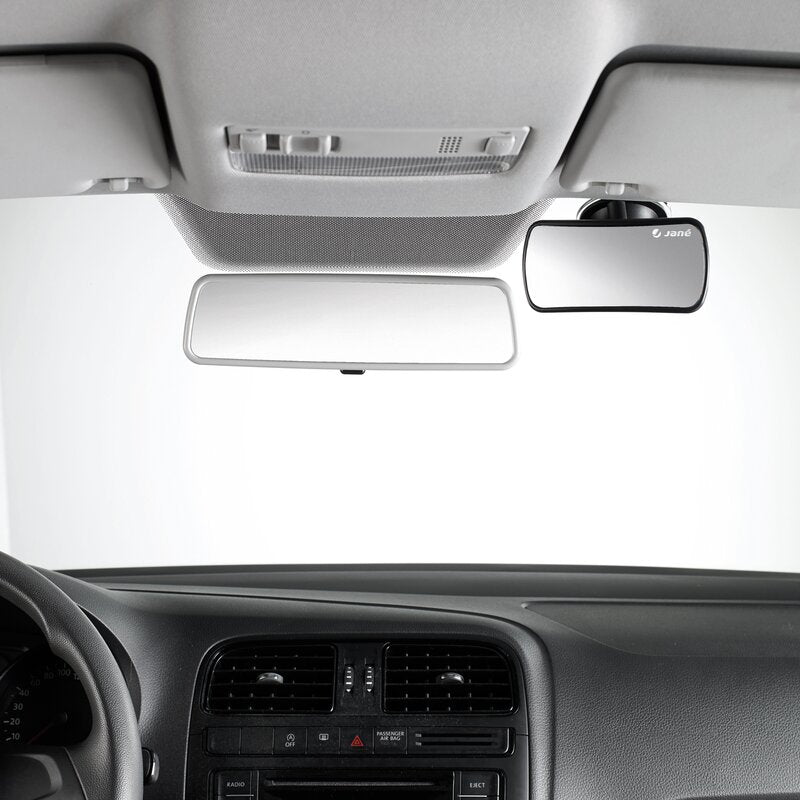 Oglinda auto, Jane, Pentru parbriz, Din sticla rezistenta la spargere, 14.5 x 7.5 x 5.5, Black