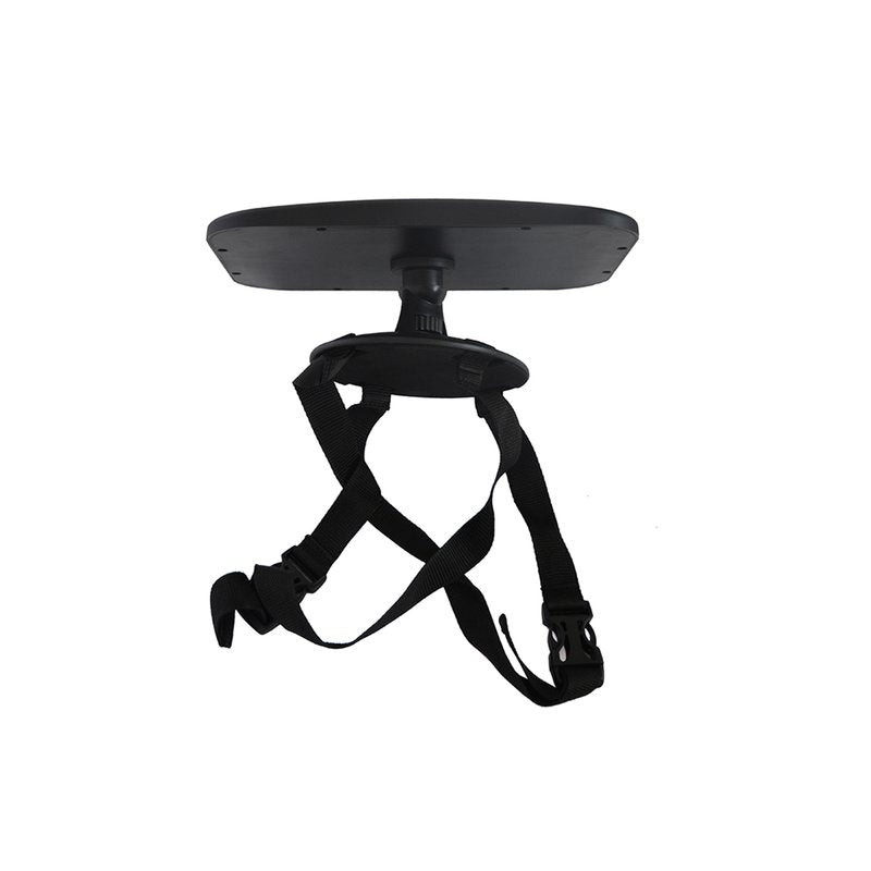 Oglinda auto retrovizoare, Petite&Mars, Rotativa 360, Montare pe tetiera cu ajutorul curelelor, 26.5 x 20, Negru