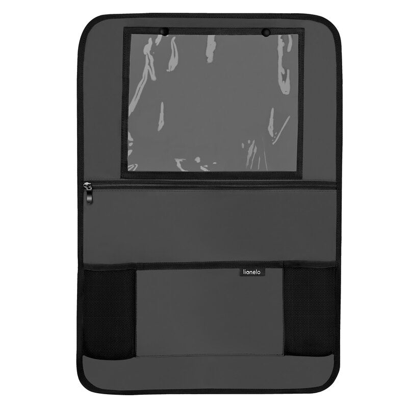 Organizator auto Lionelo SeatOrganizer Gri – vedere frontală a compartimentelor