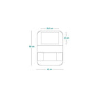 Organizator auto Lionelo SeatOrganizer Gri – dimensiuni ilustrate
