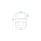Organizator auto Lionelo SeatOrganizer Gri – dimensiuni ilustrate