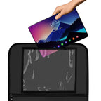 Organizator auto Lionelo SeatOrganizer Negru – utilizarea compartimentului pentru tabletă