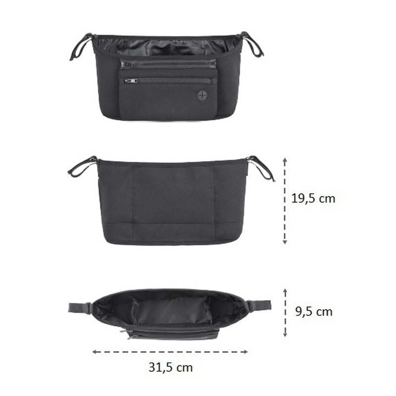 Organizator carucior Petite&Mars cu buzunar frontal detasabil