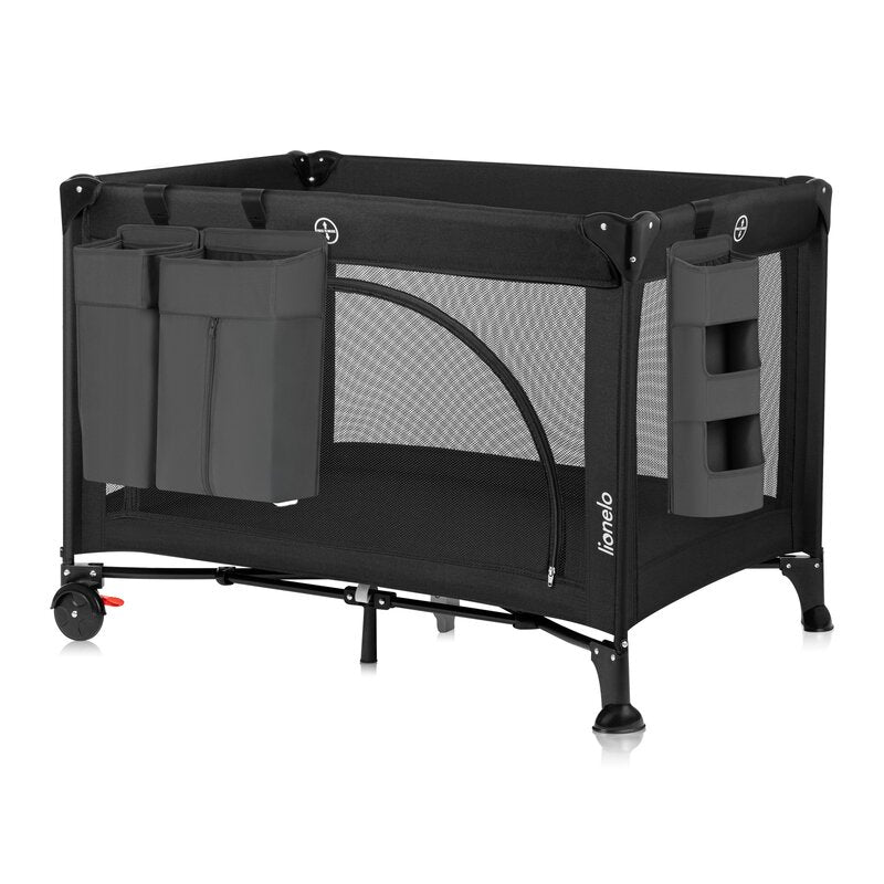 Organizator multifunctional, Lionelo, Sidepocket L, 58x11x58 cm, 3 parti independente cu multiple buzunare, Universal, Constructie ranforsata, Gri