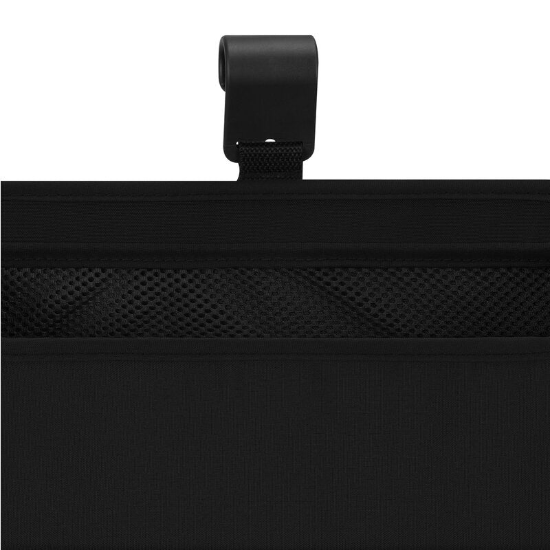 Organizator multifunctional, Lionelo, Sidepocket L, 58x11x58 cm, 3 parti independente cu multiple buzunare, Universal, Constructie ranforsata, Negru