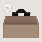 Organizator multifunctional, Lionelo, Sidepocket M, 43x15x23 cm, 3 compartimente, Universal, Constructie ranforsata, Bej