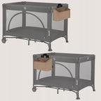 Organizator multifunctional, Lionelo, Sidepocket M, 43x15x23 cm, 3 compartimente, Universal, Constructie ranforsata, Bej