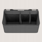 Organizator multifunctional, Lionelo, Sidepocket M, 43x15x23 cm, 3 compartimente, Universal, Constructie ranforsata, Gri