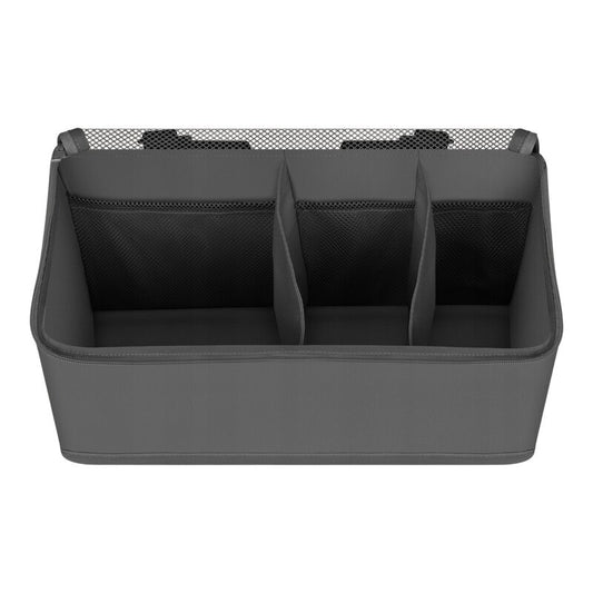 Organizator multifunctional, Lionelo, Sidepocket M, 43x15x23 cm, 3 compartimente, Universal, Constructie ranforsata, Gri