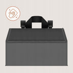 Organizator multifunctional, Lionelo, Sidepocket M, 43x15x23 cm, 3 compartimente, Universal, Constructie ranforsata, Gri