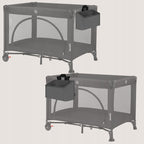 Organizator multifunctional, Lionelo, Sidepocket M, 43x15x23 cm, 3 compartimente, Universal, Constructie ranforsata, Gri