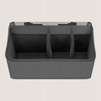 Organizator multifunctional, Lionelo, Sidepocket M, 43x15x23 cm, 3 compartimente, Universal, Constructie ranforsata, Gri