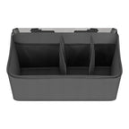 Organizator multifunctional, Lionelo, Sidepocket M, 43x15x23 cm, 3 compartimente, Universal, Constructie ranforsata, Gri