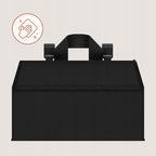 Organizator multifunctional, Lionelo, Sidepocket M, 43x15x23 cm, 3 compartimente, Universal, Constructie ranforsata, Negru