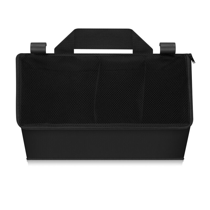 Organizator multifunctional, Lionelo, Sidepocket M, 43x15x23 cm, 3 compartimente, Universal, Constructie ranforsata, Negru
