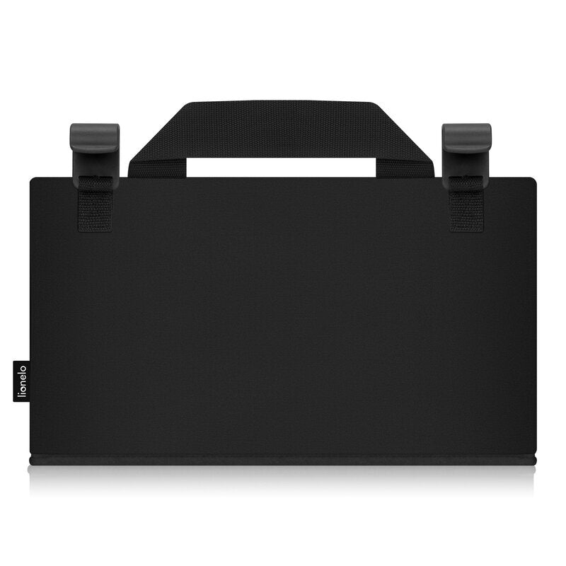 Organizator multifunctional, Lionelo, Sidepocket M, 43x15x23 cm, 3 compartimente, Universal, Constructie ranforsata, Negru
