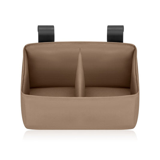 Organizator multifunctional, Lionelo, Sidepocket S, 26x12x15 cm, 2 compartimente, Universal, Constructie ranforsata, Bej