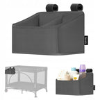 Organizator multifunctional, Lionelo, Sidepocket S, 26x12x15 cm, 2 compartimente, Universal, Constructie ranforsata, Gri