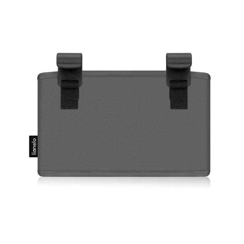 Organizator multifunctional, Lionelo, Sidepocket S, 26x12x15 cm, 2 compartimente, Universal, Constructie ranforsata, Gri
