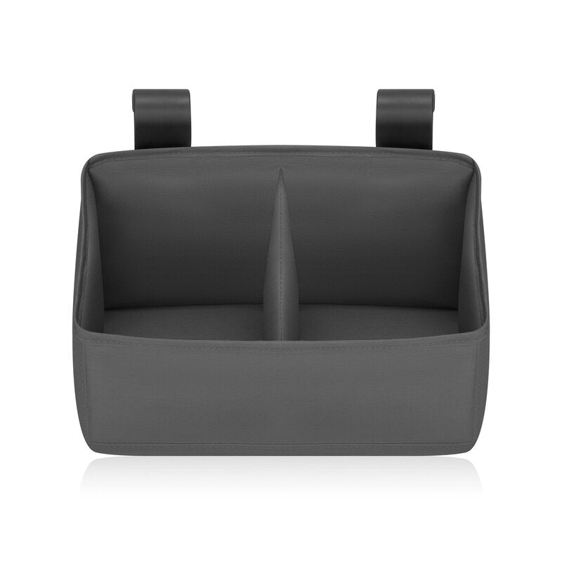 Organizator multifunctional, Lionelo, Sidepocket S, 26x12x15 cm, 2 compartimente, Universal, Constructie ranforsata, Gri