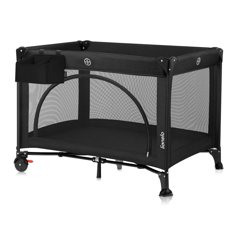Organizator multifunctional, Lionelo, Sidepocket S, 26x12x15 cm, 2 compartimente, Universal, Constructie ranforsata, Negru