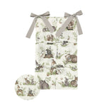 Organizator pentru pătuț MimiNu Calm Forest Natural 70x40 cm