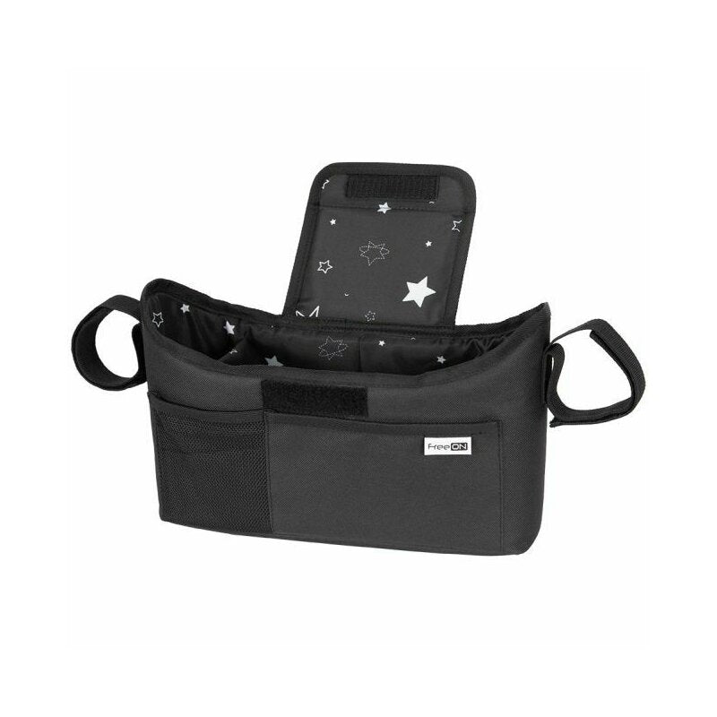 Organizator universal, FreeON, Pentru carucior, Cu multiple compartimente, Black Symphony