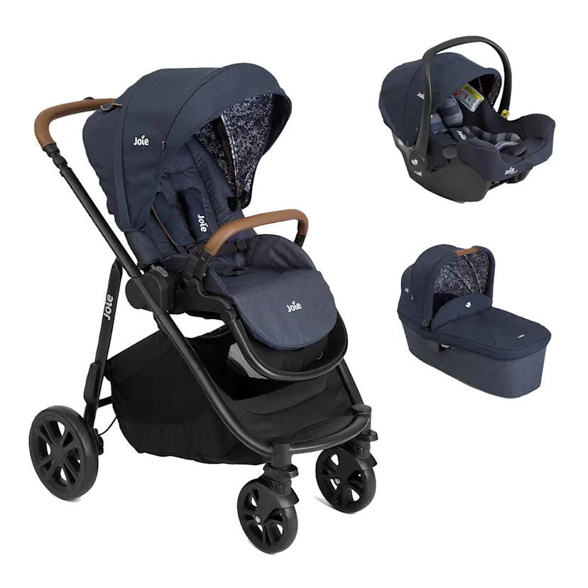 Set carucior 3 in 1 Joie Versatrax E Navy Blazer