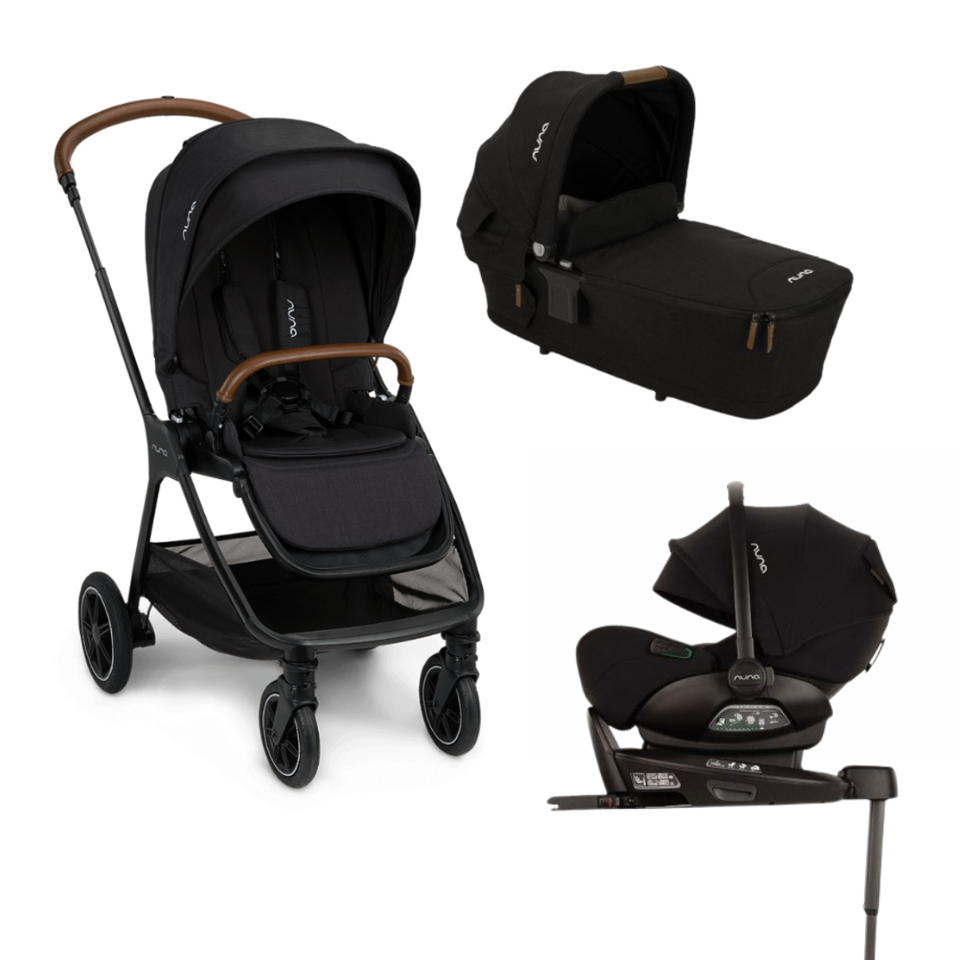 Pachet 4 in1 Carucior Nuna Triv Next cu scoica Arra Flex si baza Nuna Next