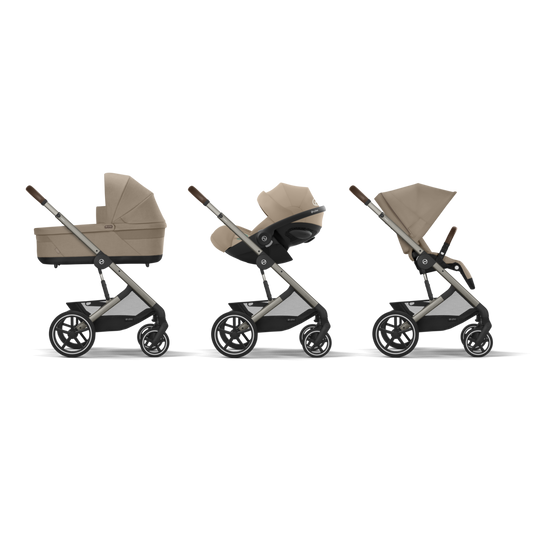 Pachet Cărucior 4 in 1 Cybex Balios S Lux Landou Scoică Cloud G i-Size Bază Isofix 360