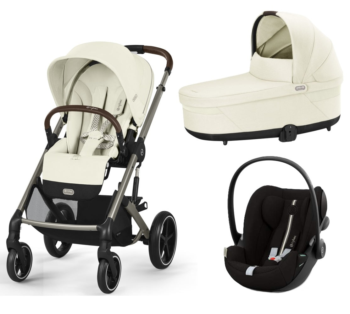 Pachet carucior 3 in 1 Cybex Balios S Lux 2024 + Scoica auto Cloud G i-size Plus