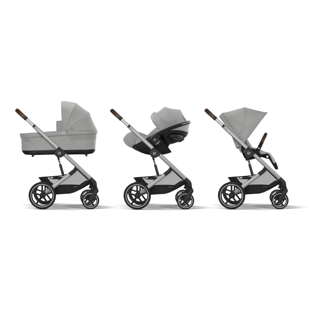 Pachet carucior 3 in 1 Cybex Balios S Lux 2024 + Scoica auto Cloud G i-size Plus