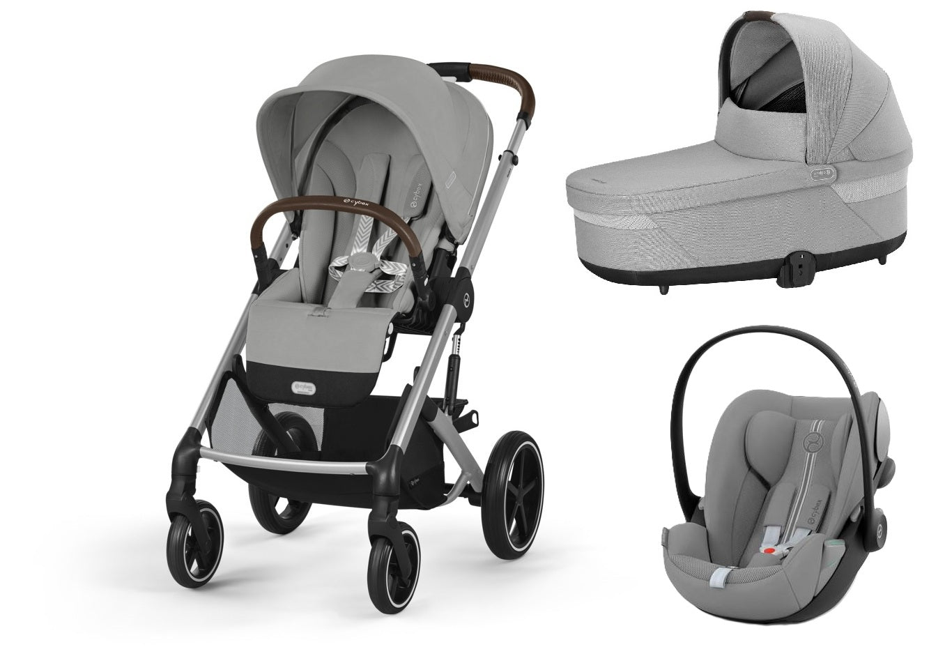 Pachet carucior 3 in 1 Cybex Balios S Lux 2024 + Scoica auto Cloud G i-size Plus