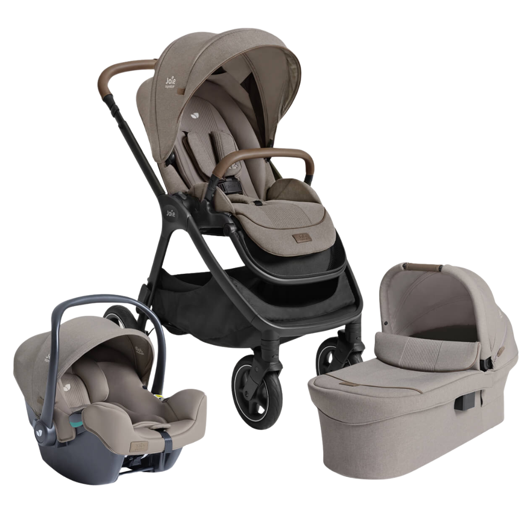 Cărucior Multifuncțional 3 in 1 Joie Finiti Signature Maple cu Landou Ramble XL și Scoică i-Starter