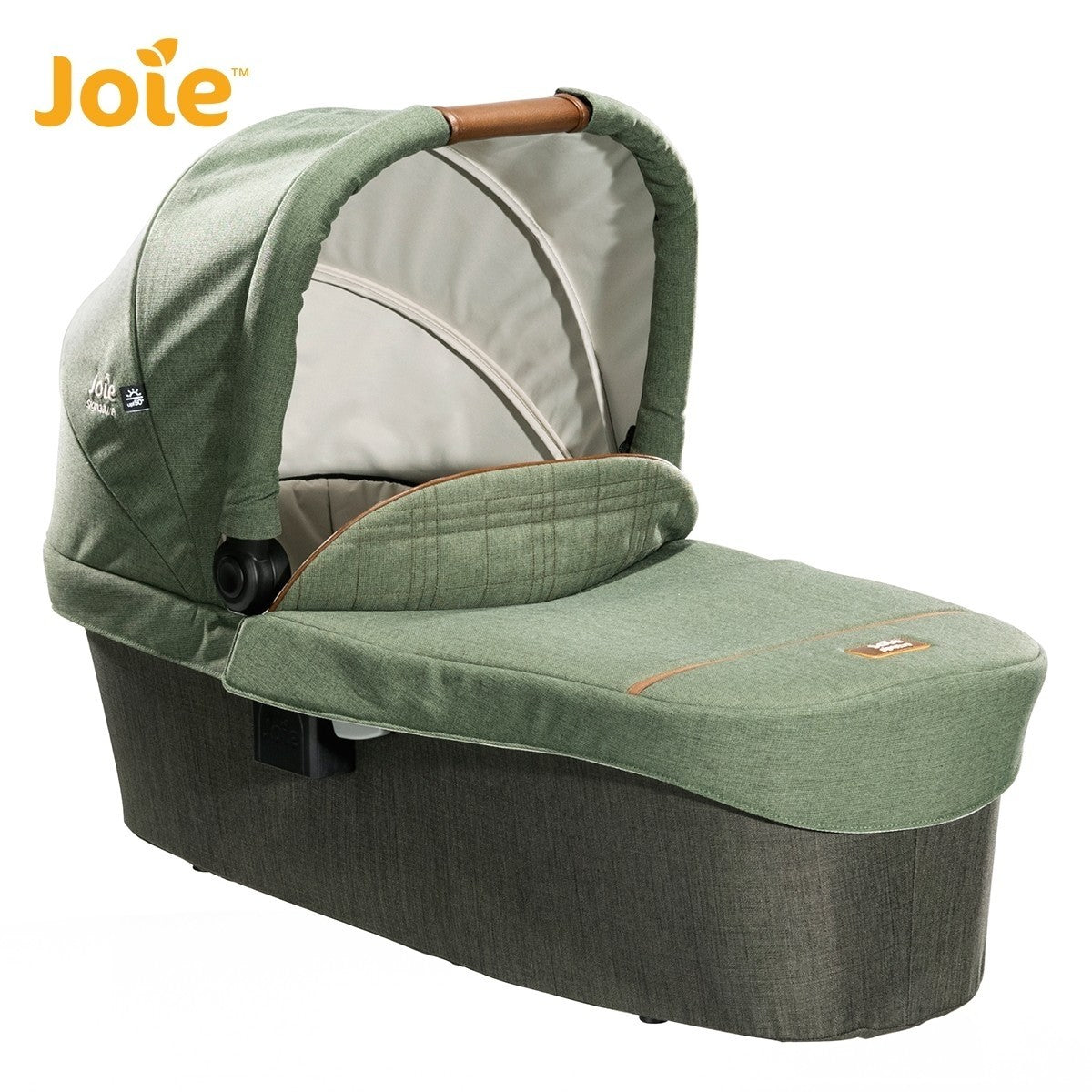 Joie - Carucior pentru copii multifunctional 3 in 1 Finiti Signature Pine/Laurel (Carucior Finiti Pine+ Landou Ramble XL Pine+ scoica i-Snug Laurel)