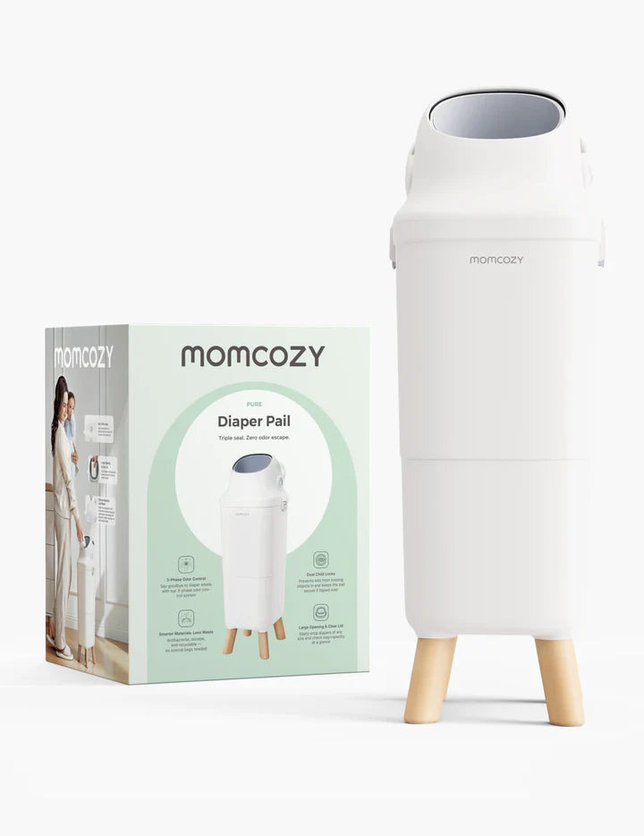 Cos pentru Scutece Momcozy Diaper Pail - Etansare Tripla, Inaltime Ergonomica